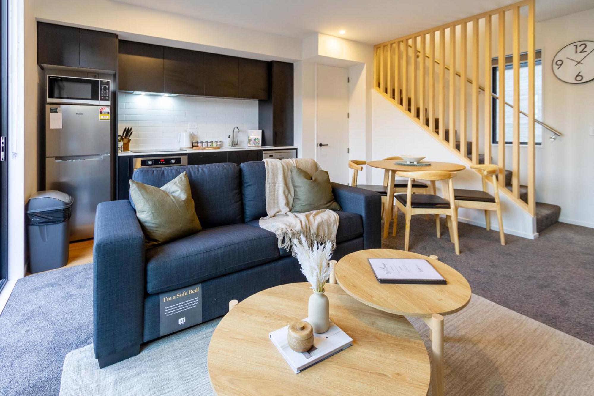 2 Bed, 2 Bath W Sofa Bed - Great Cafes Nearby Apartment Christchurch Exterior photo